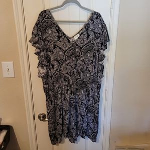 Paisley Shorts Jumper/Romper NWT